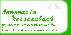 annamaria weissenbach business card